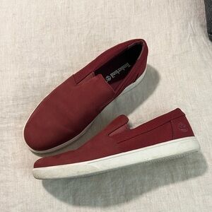 Timberland ReBOTL Men's Sz 9.5  Slip On Nubuck Canvas Loafer Shoes